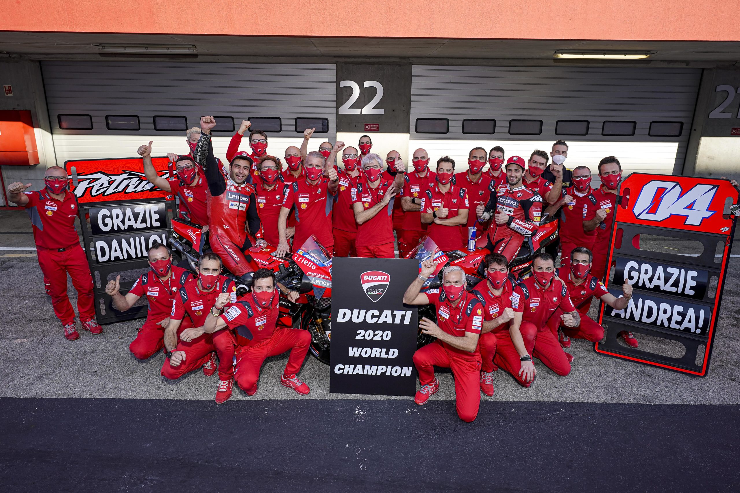 Il Ducati Team vince il Titolo Mondiale Costruttori 2020