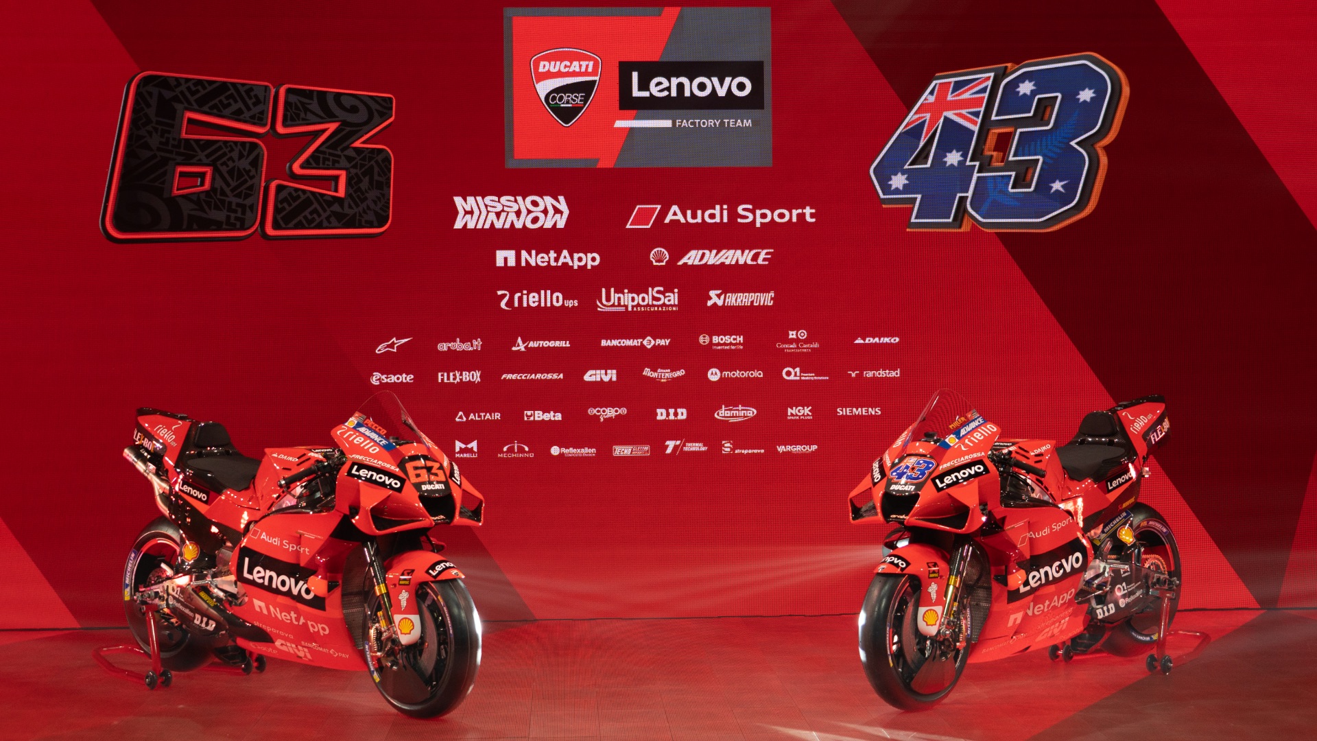The 2021 Ducati Lenovo Team presented online