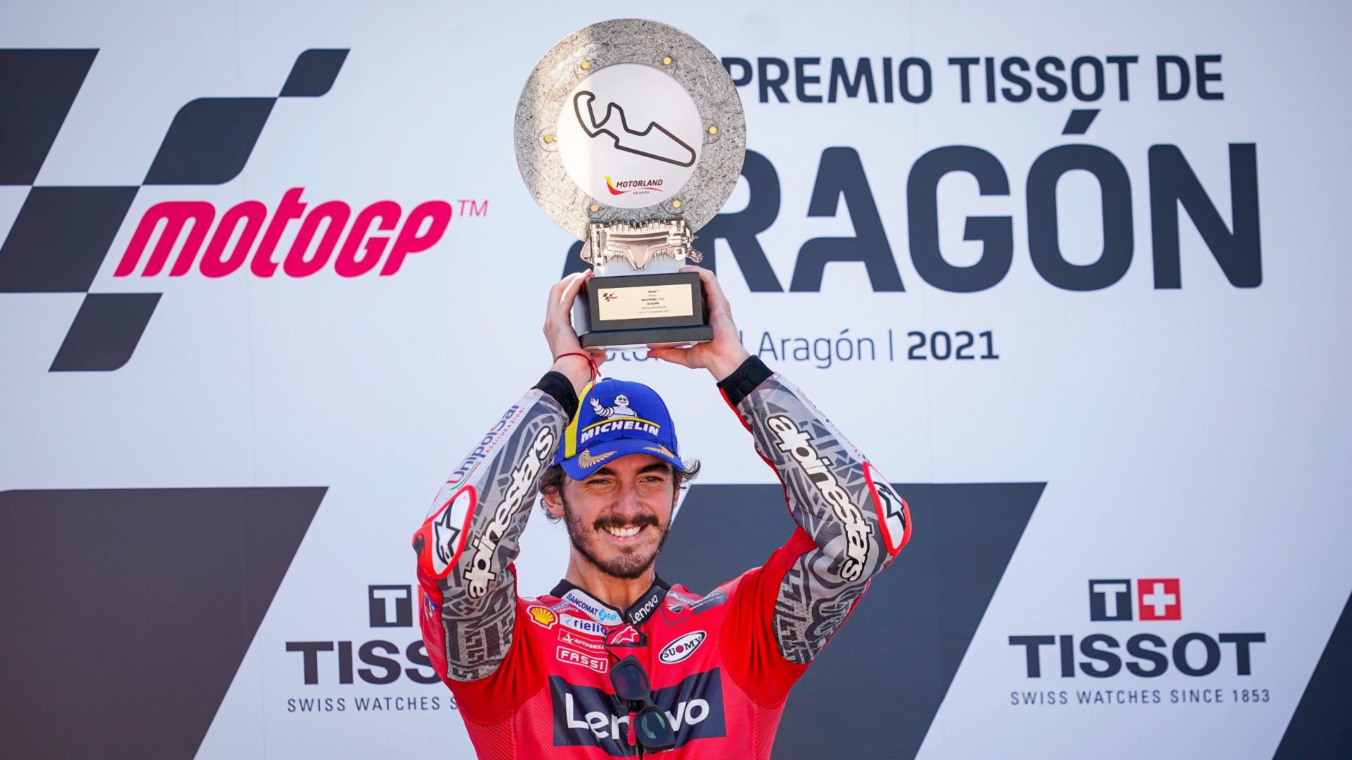 Aragón GP. Pecco Bagnaia secures extraordinary maiden victory in MotoGP. (Photo gallery)