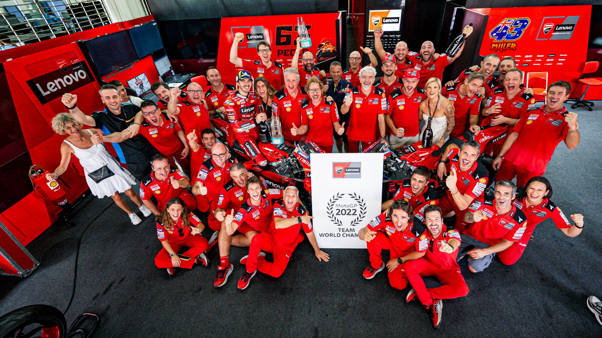The Ducati Lenovo Team wins the MotoGP 2022 team title thanks to another stunning victory by Pecco Bagnaia.