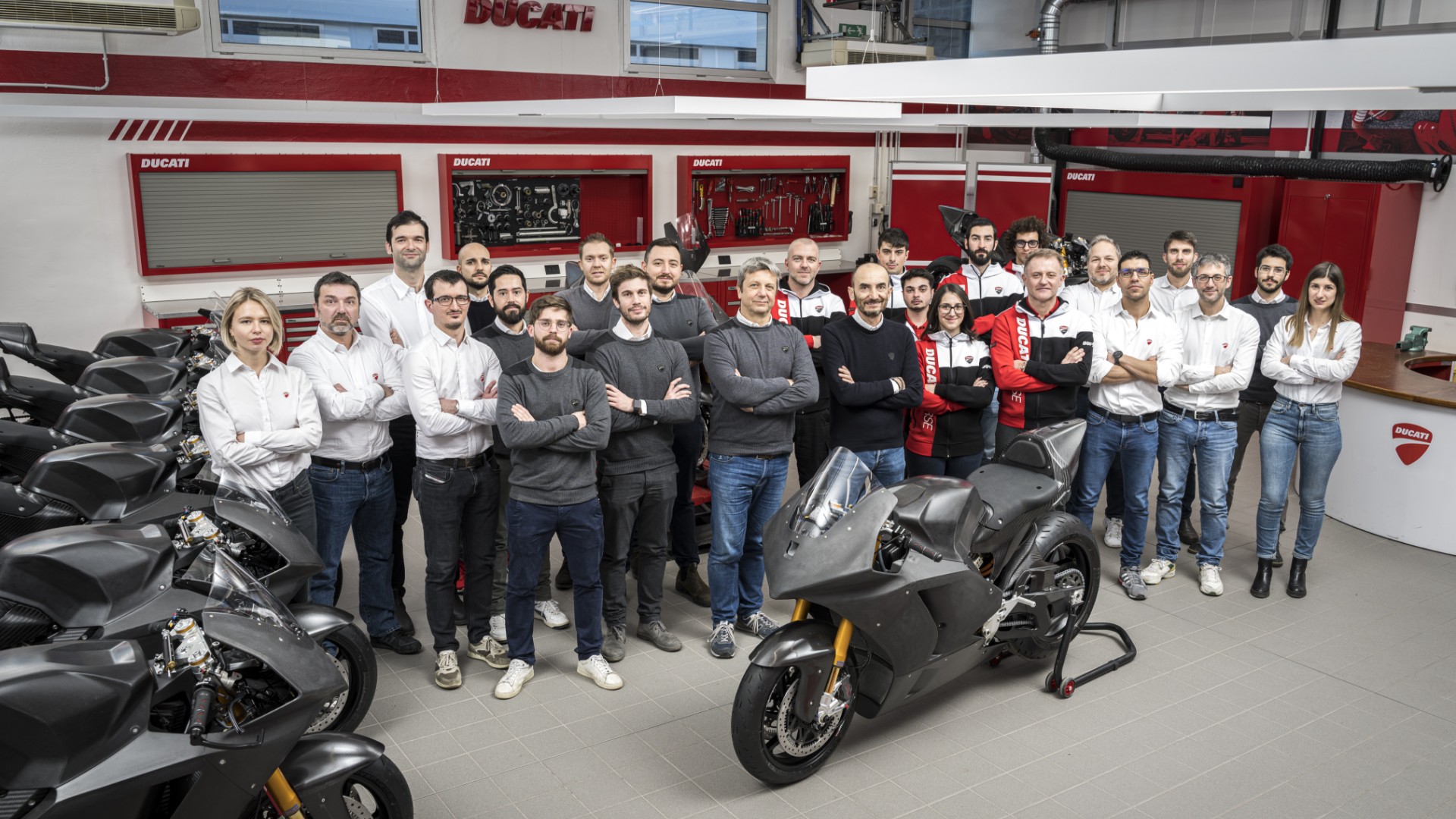 Production of MotoE bikes for the 2023 championship begins.