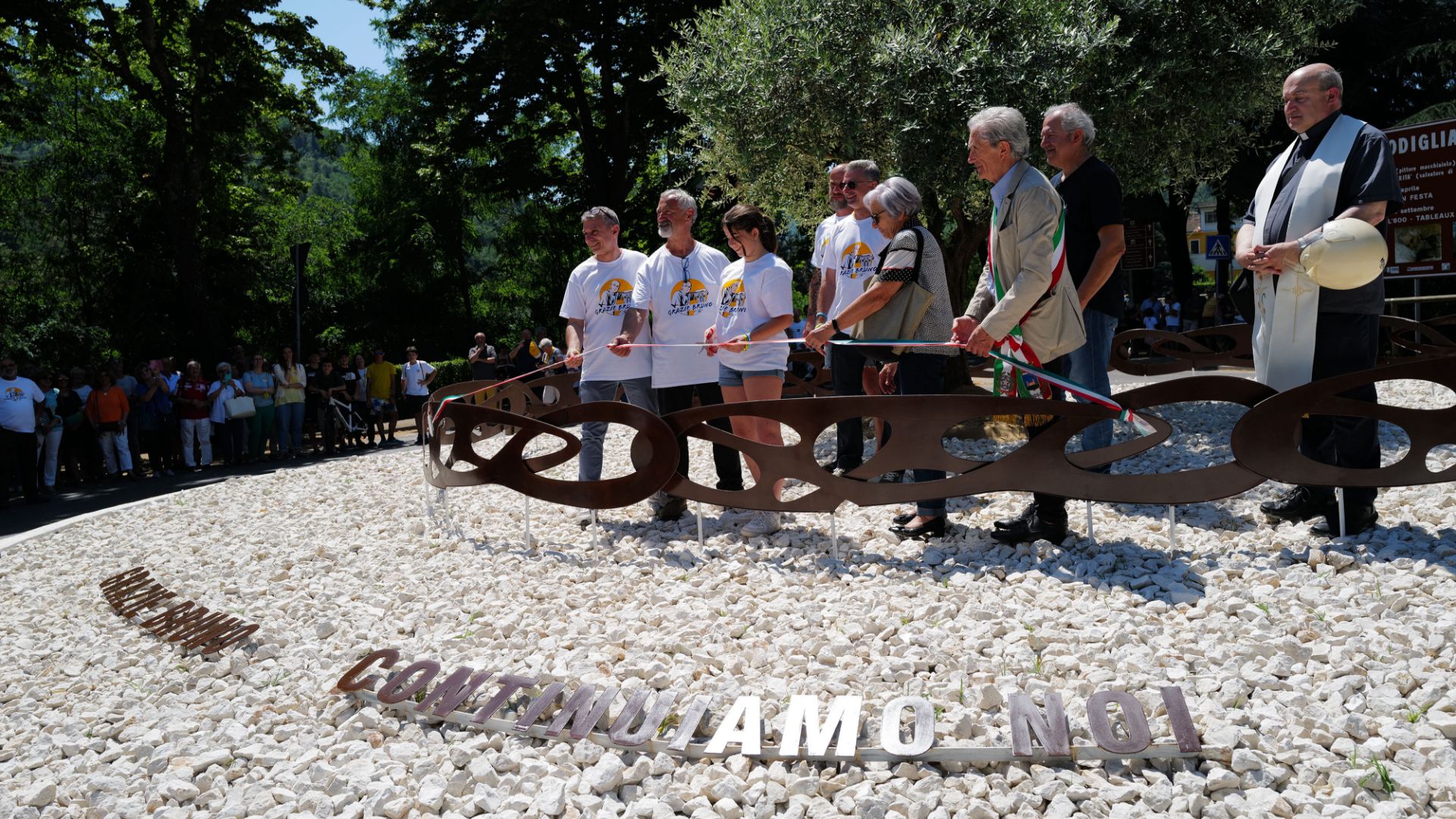 Rotonda del paese di Modigliana, intitolata a Bruno Baccari.