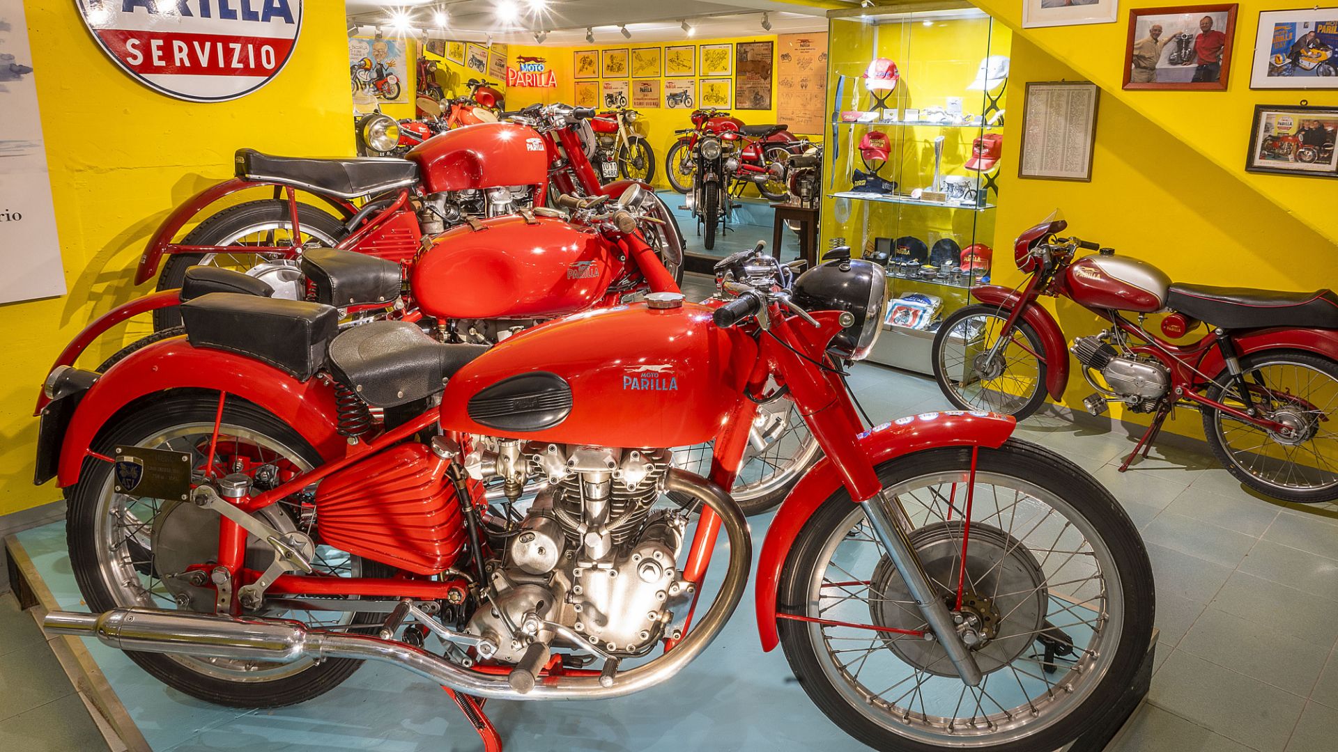 Motociclette esposte all'interno della Collezione Baccari.