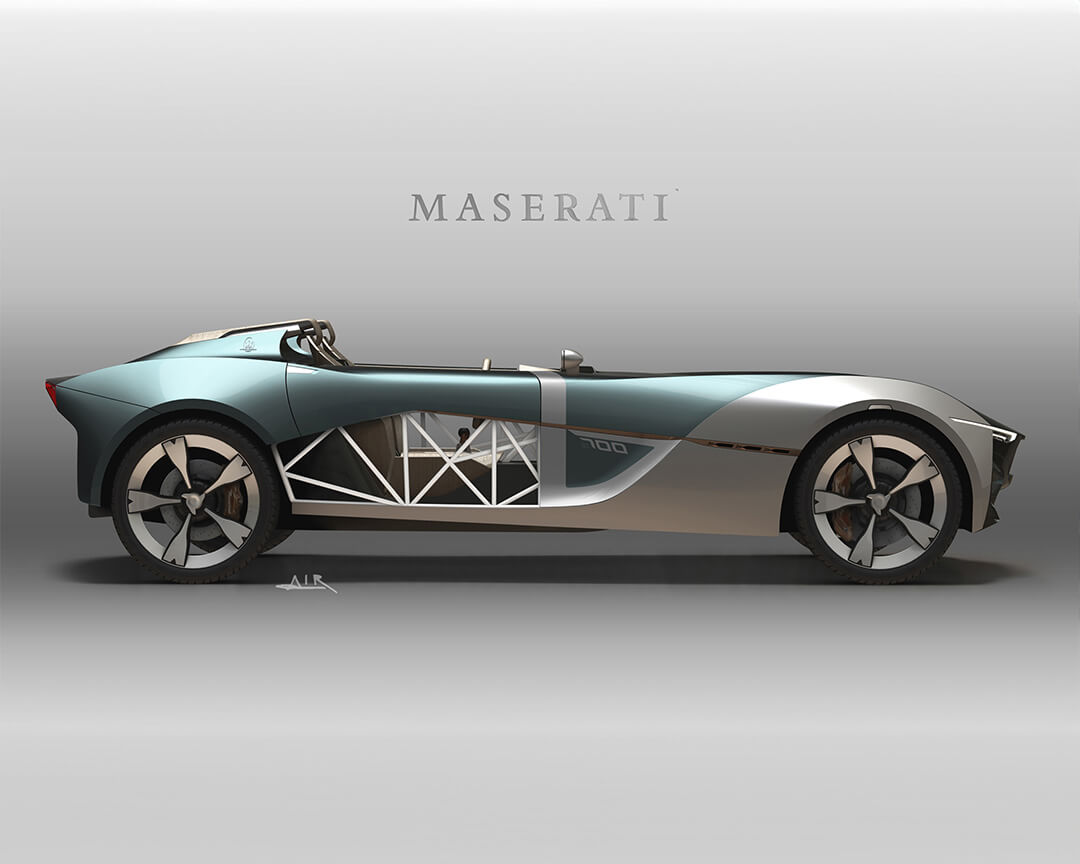 car renderings a fantasy model of Maserati