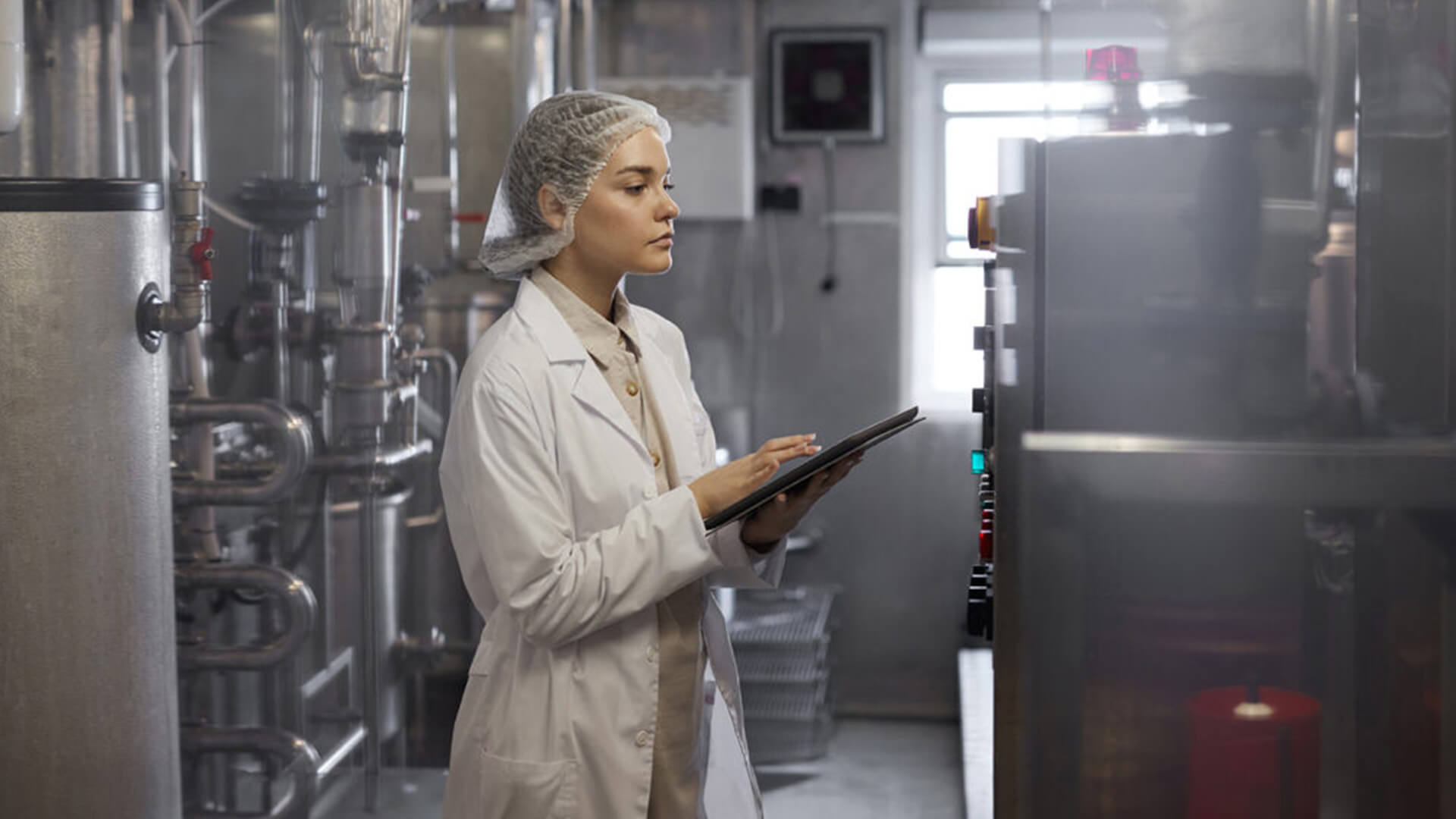 student in industrial control area