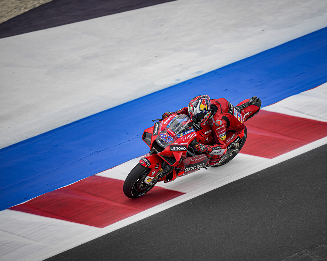 Jack Miller in sella alla Ducati al Misano World Circuit