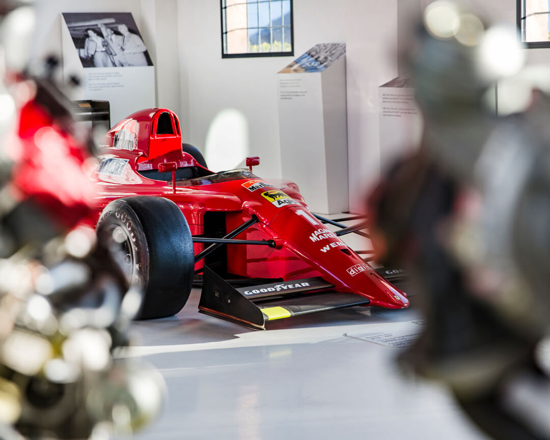 Ferrari formula uno esposta al Museo Ferrari di Modena