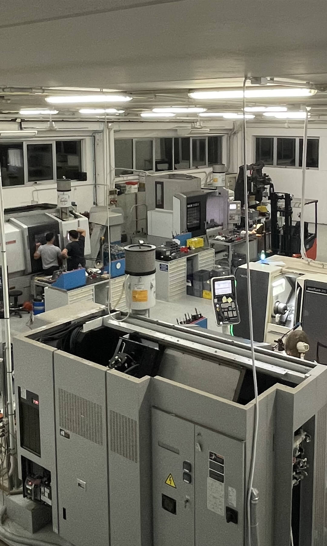Machinery for making mechanical parts and electronic control units