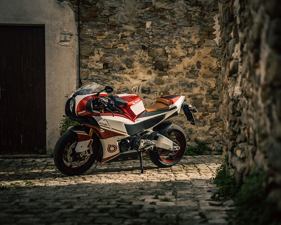Bimota motorbike model KB4 with light beam