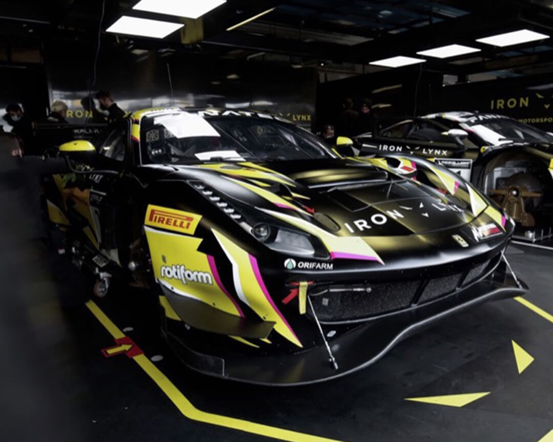 Two Iron Lynx endurance championship wounds inside the workshop, ready to be prepared for competition