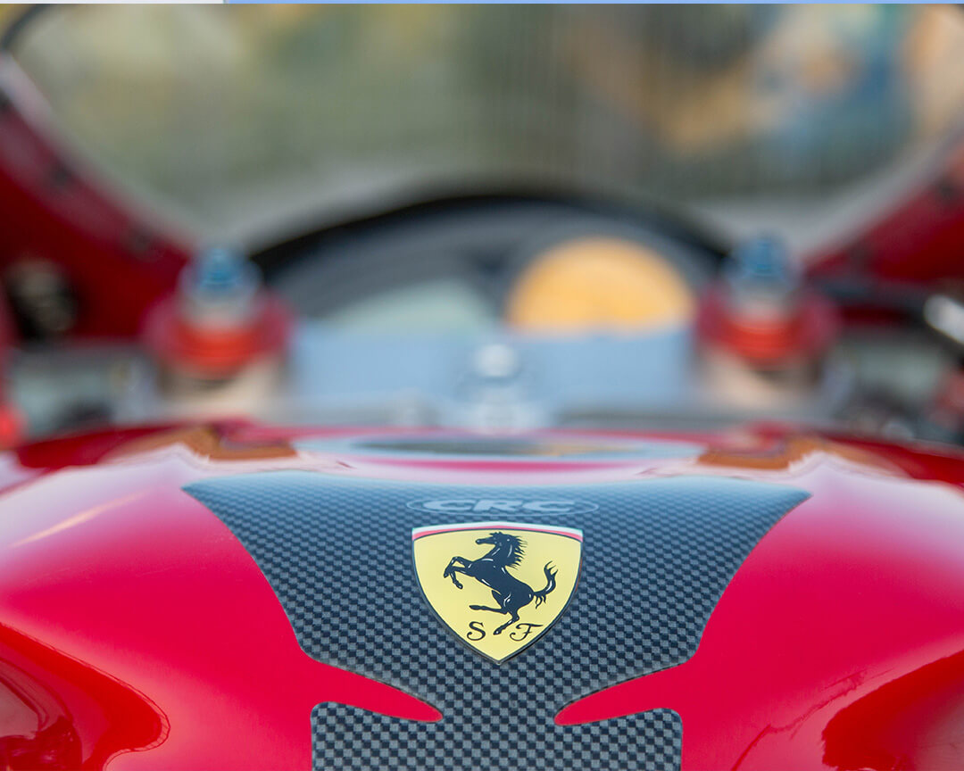 Ferrari shield applied to a fairing
