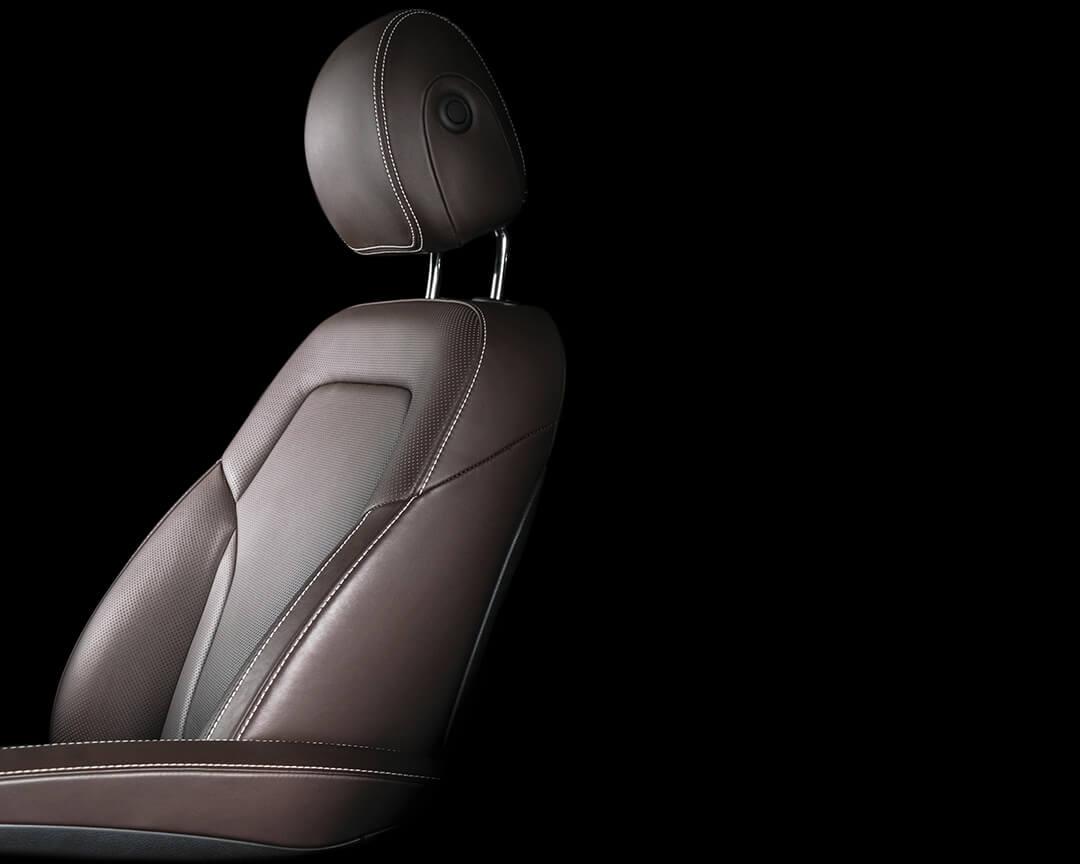 detail leather car seat