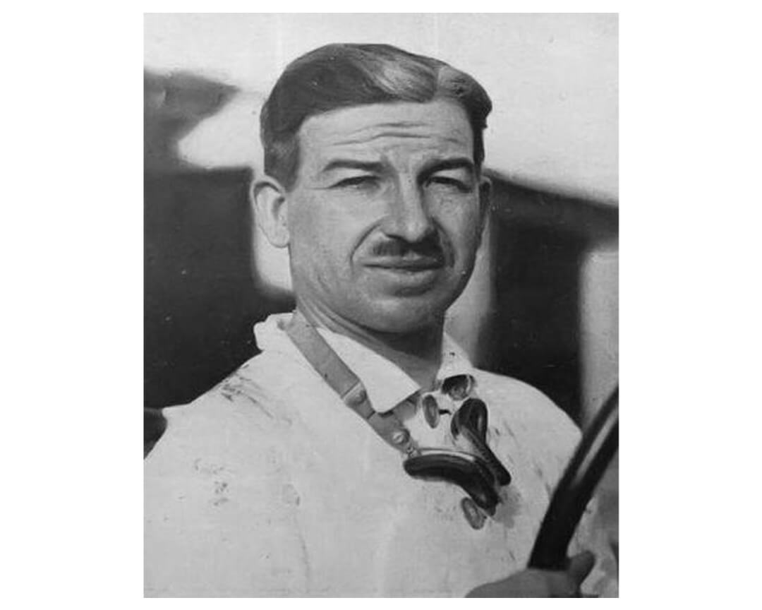 Una foto di Alfieri Maserati al Gran Premio di Monza 1929.