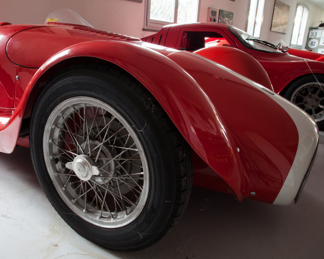 dettaglio rosso di Bandini Sport Siluro del 1956