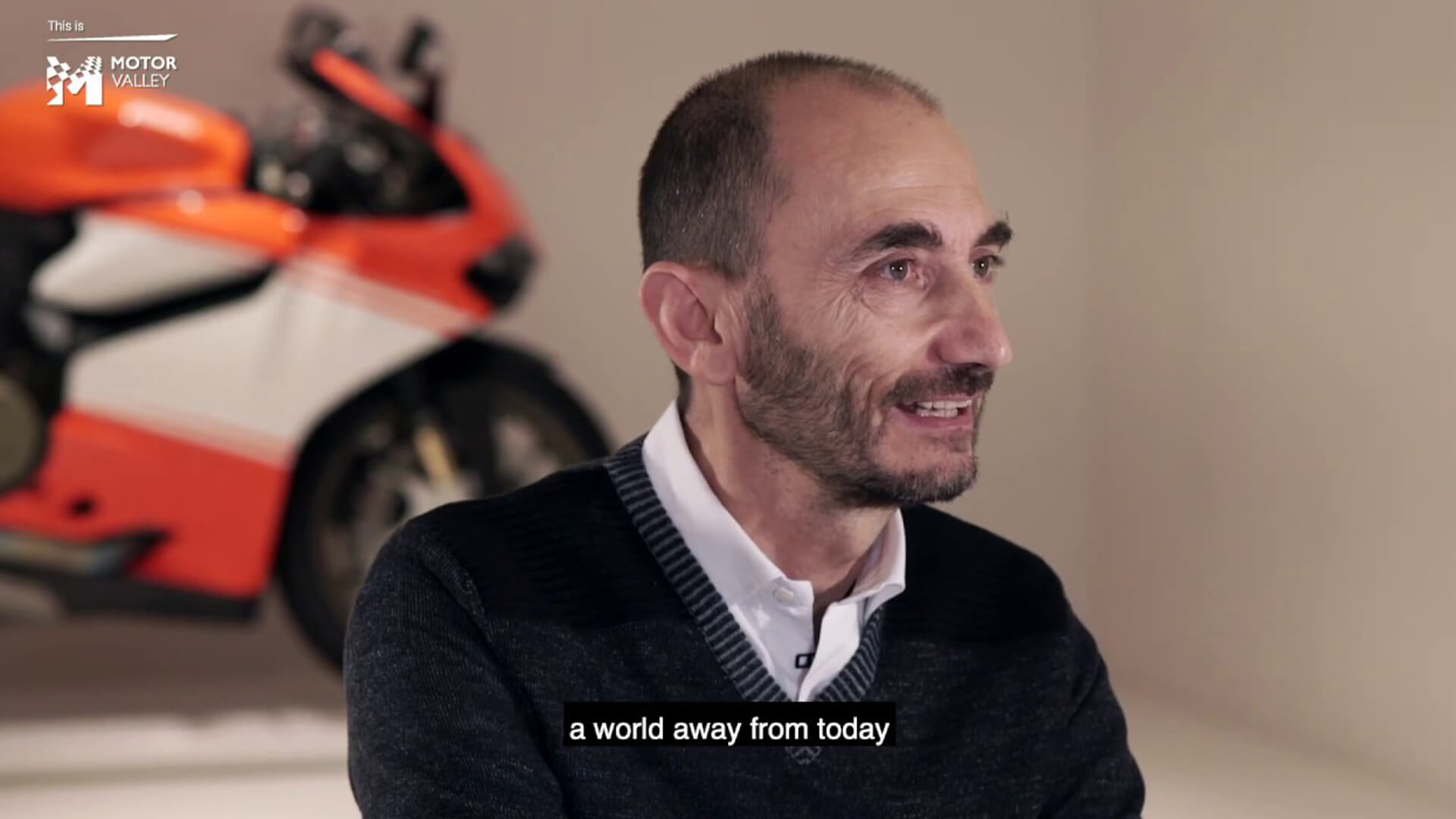 claudio domenicali during an interview