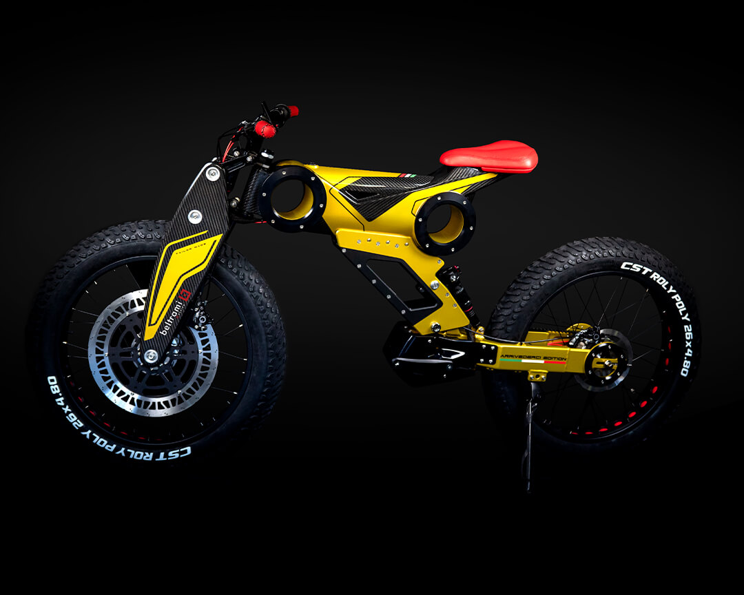 e-bike beltrami with special yellow livery