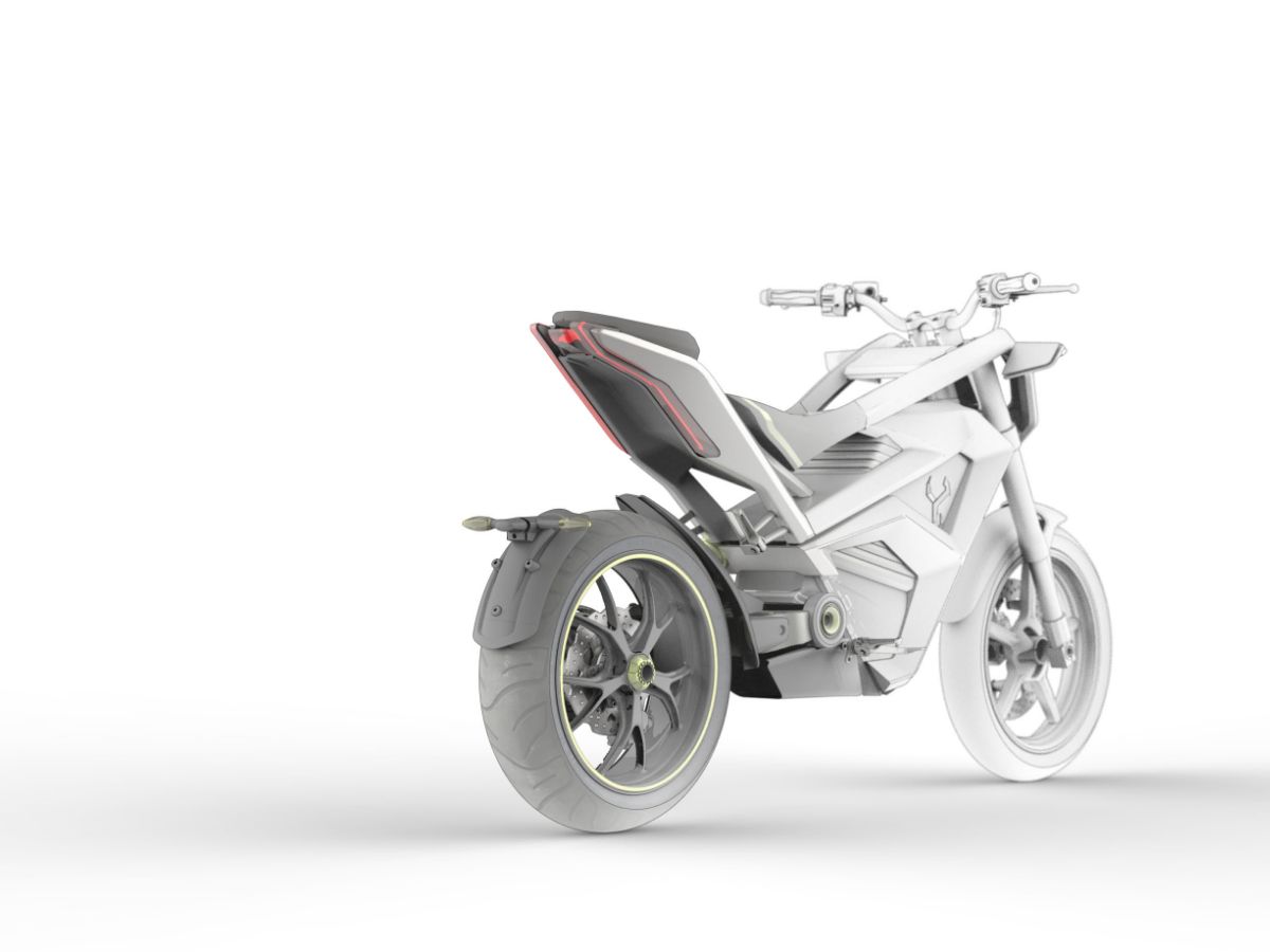 Prototipo di una motocicletta (render).