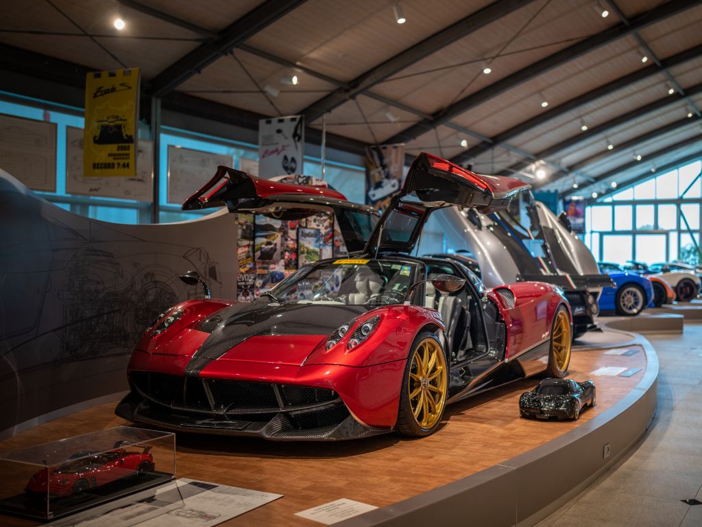Vettura in esposizione al Museo Pagani.