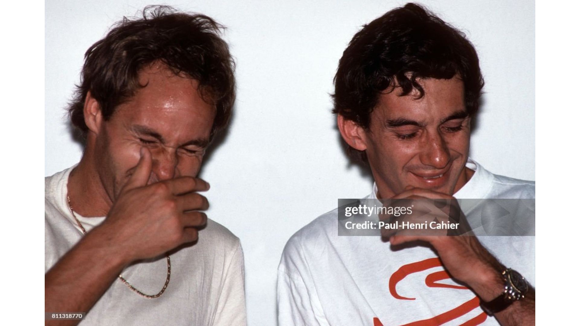 Senna e Berger se la ridono.