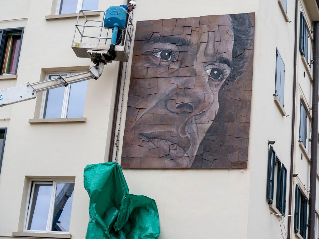 Murale raffigurante Ayrton Senna, Imola.
