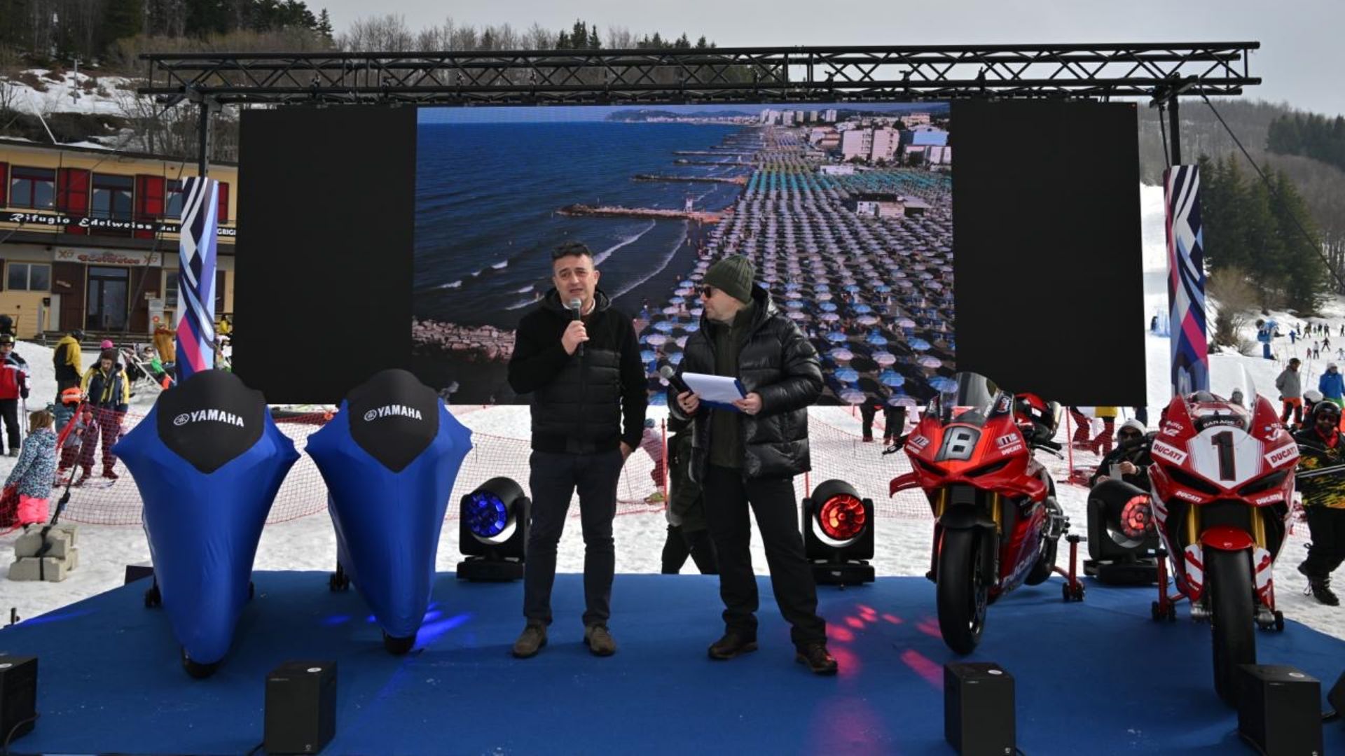 La presentazione del calendario 2026 del Misano World Circuit presso il Monte Cimone.