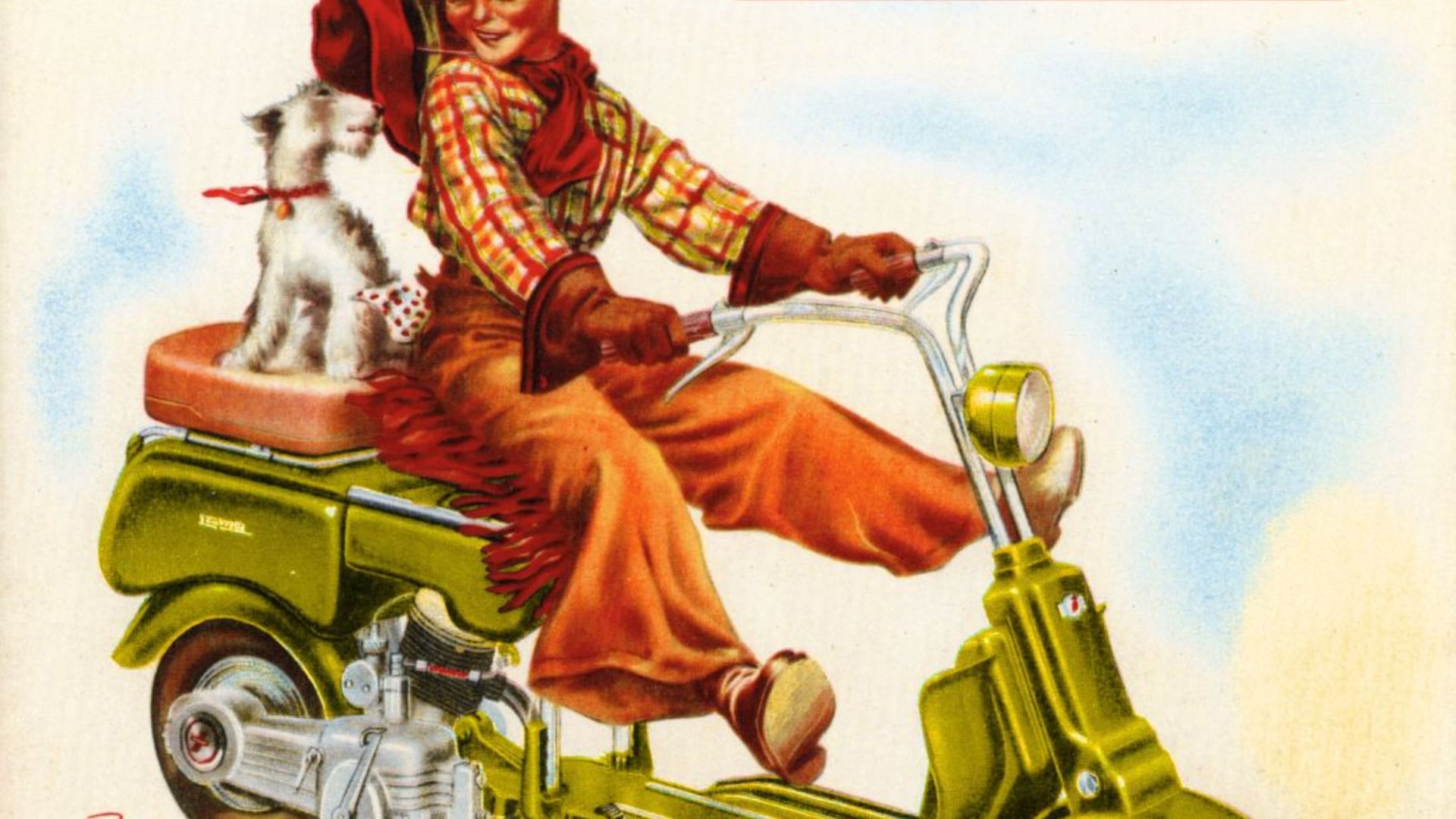 Locandina della mostra "Lambrette a Bologna".