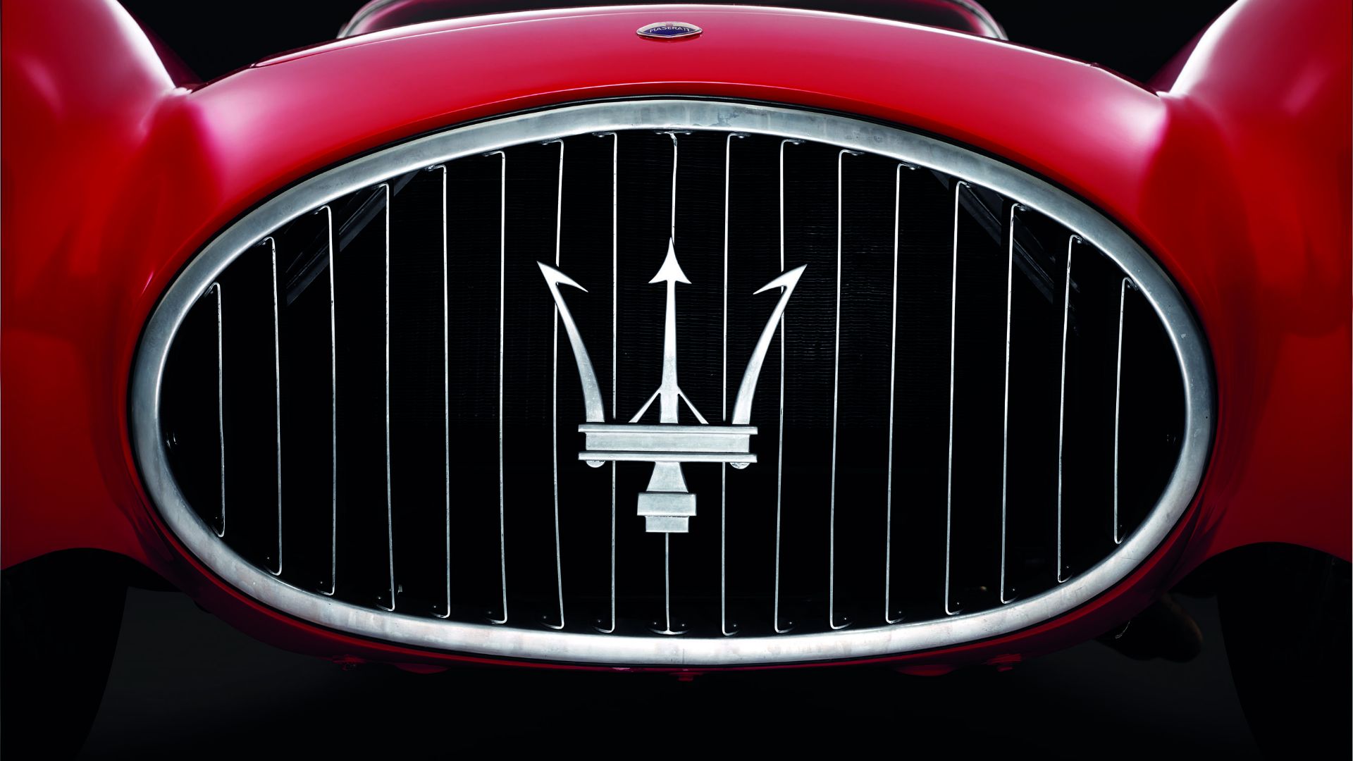 Il Tridente Maserati sulla Berlinetta.